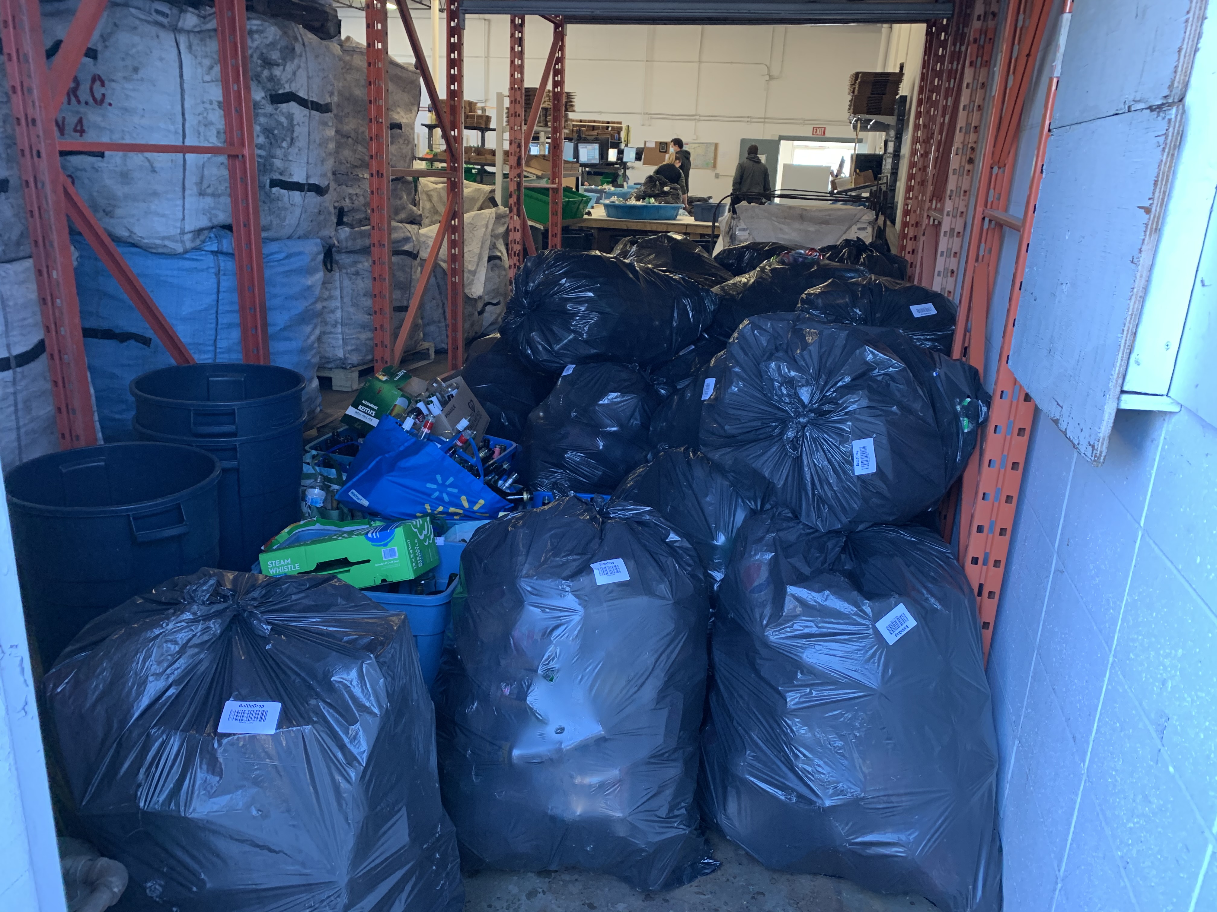 Bottle drive at Bowridge Bottle Depot